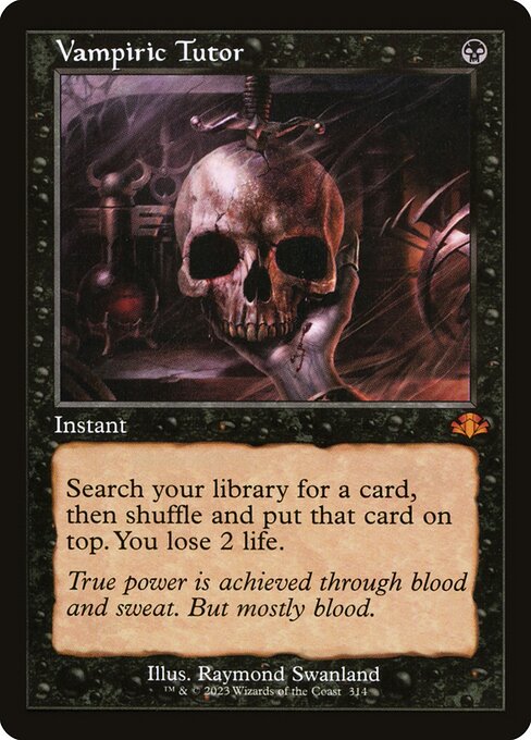 Vampiric Tutor (314) [Dominaria Remastered]