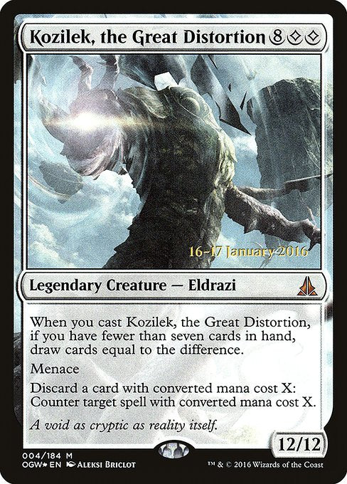 Kozilek, the Great Distortion (4s) [Oath of the Gatewatch Promos]