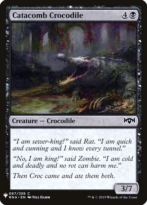 Catacomb Crocodile (RNA-67) [The List]
