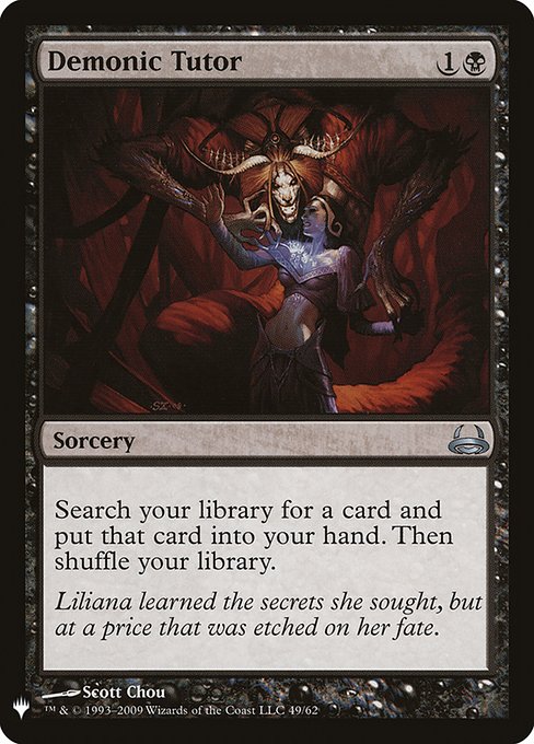 Demonic Tutor (DDC-49) [The List]