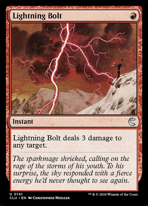 Lightning Bolt (141) [Ravnica: Clue Edition]