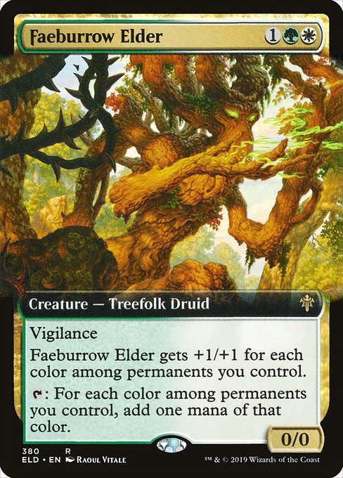 Faeburrow Elder (380) [Throne of Eldraine] [Extended Art]