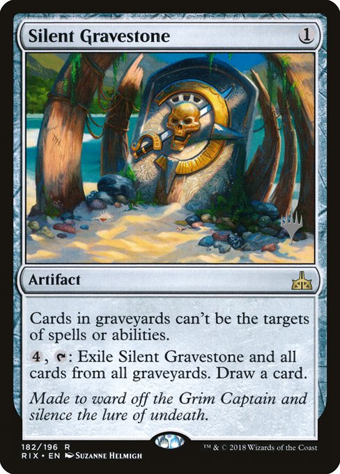 Silent Gravestone (182p) [Rivals of Ixalan Promos]