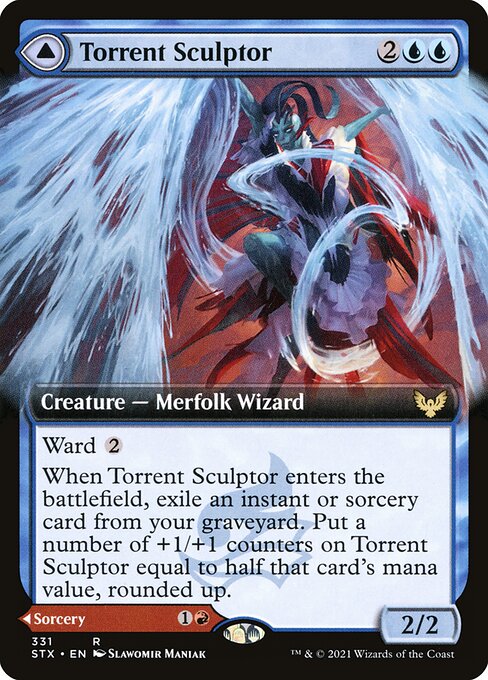 Torrent Sculptor // Flamethrower Sonata (331) [Strixhaven: School of Mages] [Extended Art]