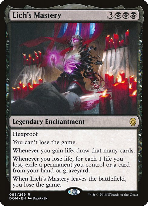 Lich's Mastery (98) [Dominaria]