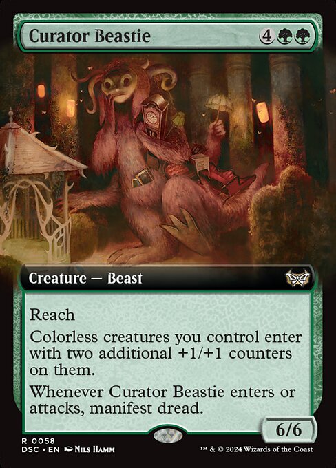 Curator Beastie (58) [Duskmourn: House of Horror Commander]