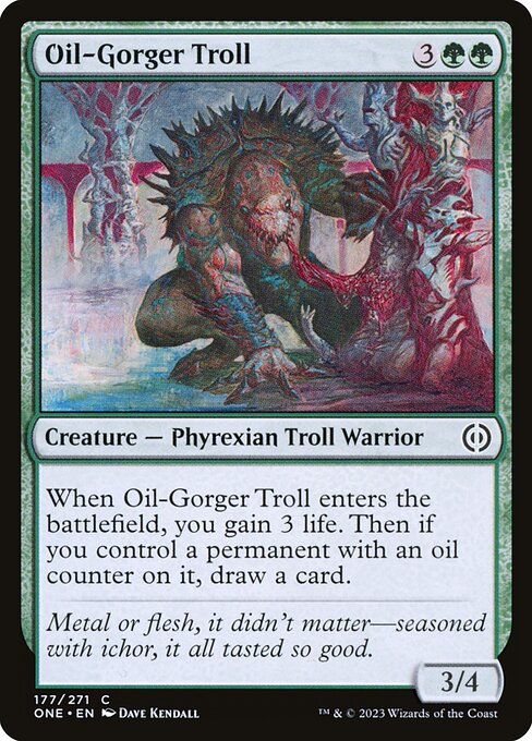 Oil-Gorger Troll (177) [Phyrexia: All Will Be One]