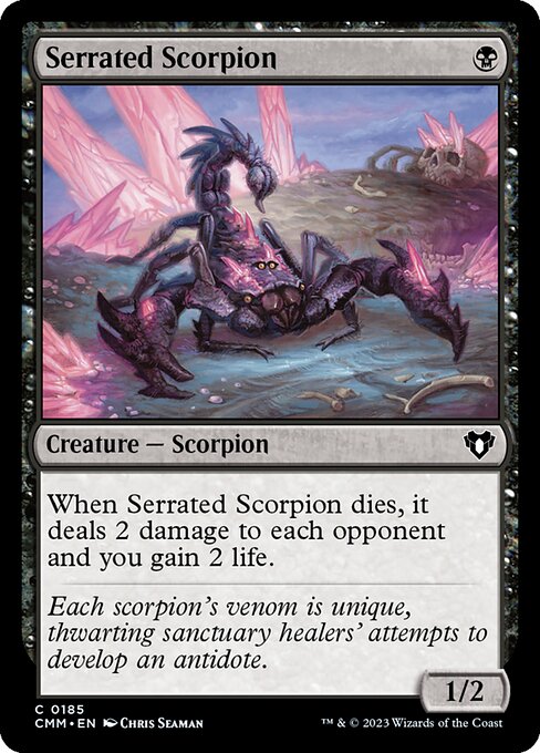 Serrated Scorpion (185) [Commander Masters]