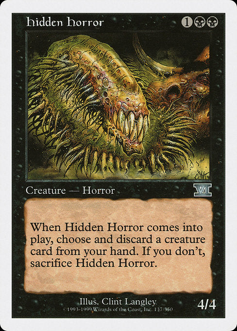 Hidden Horror (137) [Classic Sixth Edition]