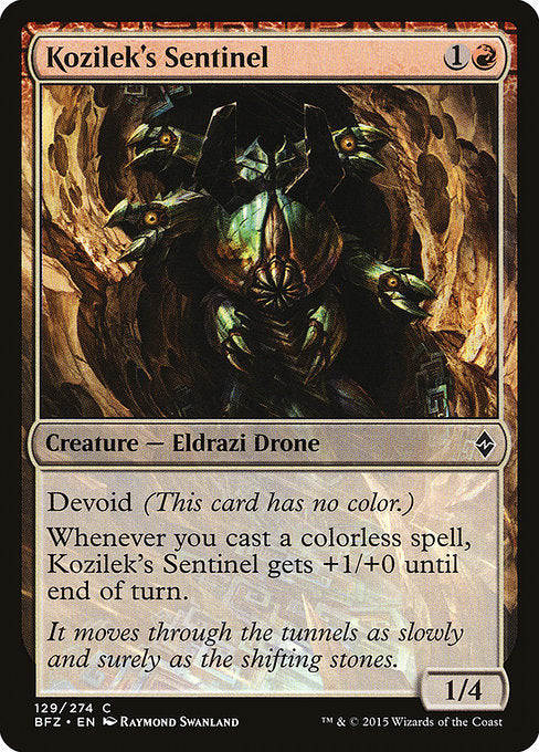 Kozilek's Sentinel (129) [Battle for Zendikar]