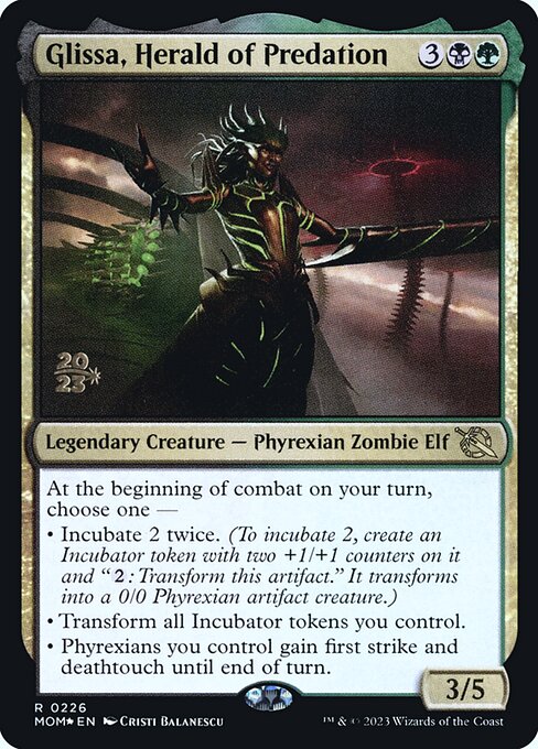 Glissa, Herald of Predation (226s) [March of the Machine Promos]