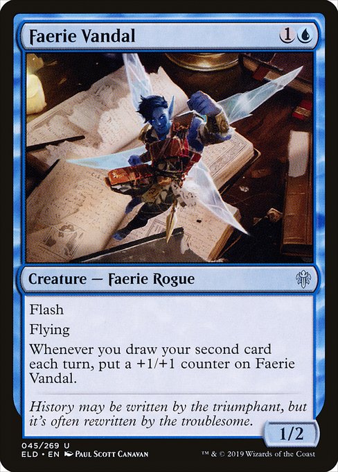 Faerie Vandal (45) [Throne of Eldraine]