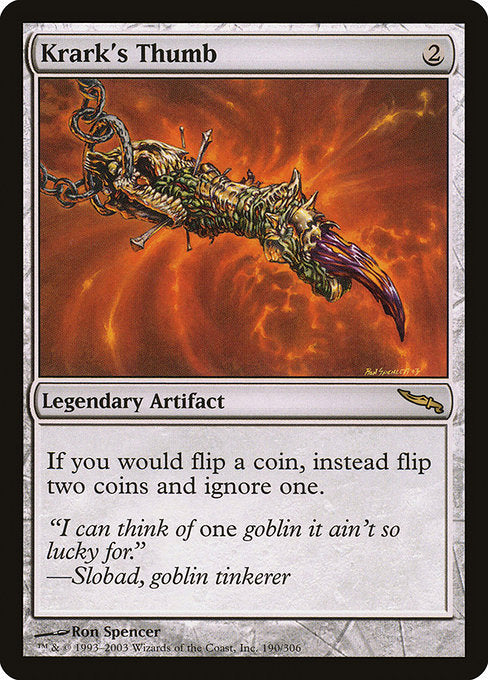 Krark's Thumb (190) [Mirrodin]