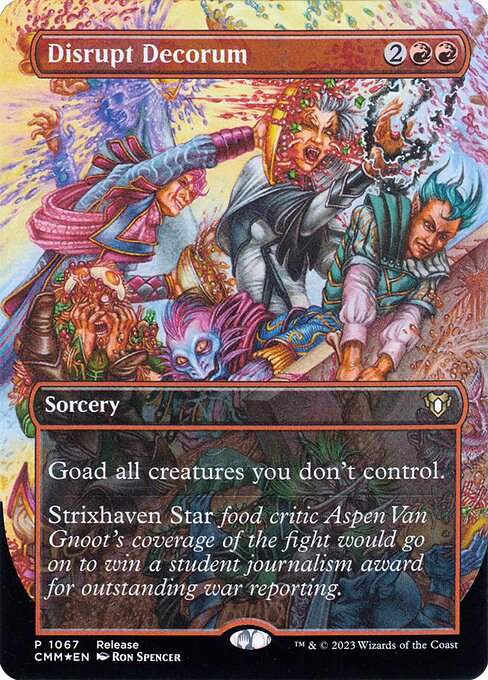 Disrupt Decorum (1067) [Commander Masters] [Borderless]