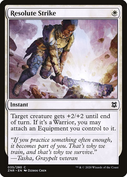 Resolute Strike (35) [Zendikar Rising]