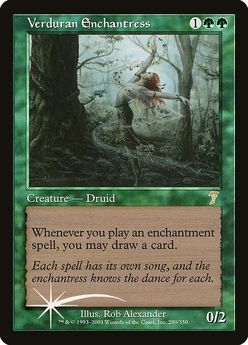 Verduran Enchantress (280★) [Seventh Edition]