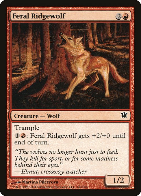 Feral Ridgewolf (142) [Innistrad]