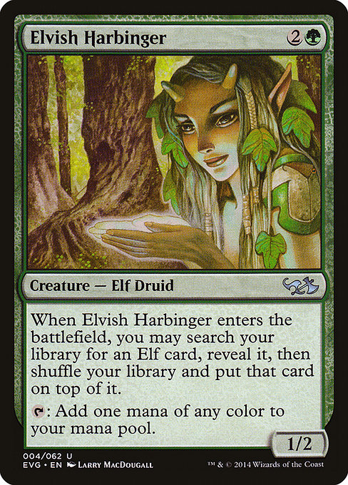 Elvish Harbinger (4) [Duel Decks Anthology: Elves vs. Goblins]
