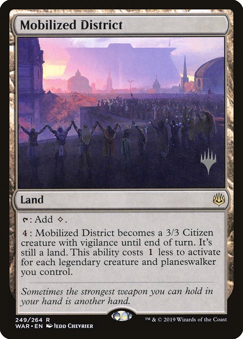Mobilized District (249p) [War of the Spark Promos]