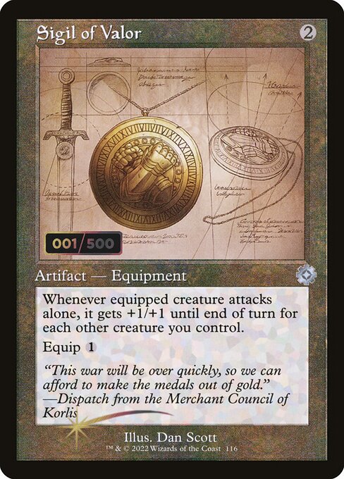 Sigil of Valor (116z) [The Brothers' War Retro Artifacts]