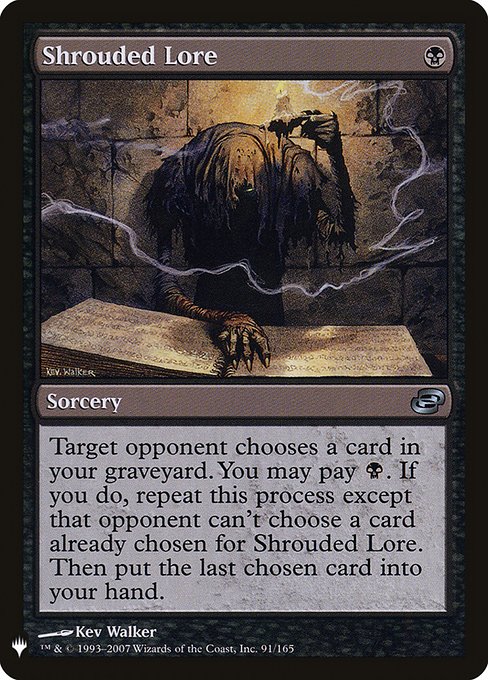 Shrouded Lore (PLC-91) [The List]