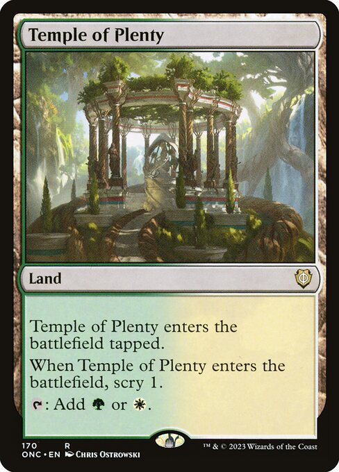 Temple of Plenty (170) [Phyrexia: All Will Be One Commander]