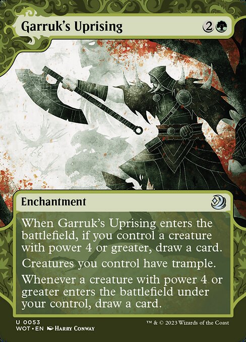 Garruk's Uprising (53) [Wilds of Eldraine: Enchanting Tales] [Showcase, Borderless]