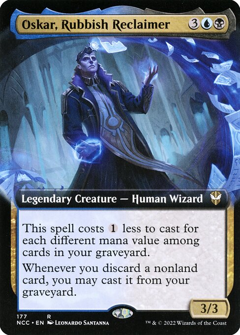 Oskar, Rubbish Reclaimer (177) [New Capenna Commander] [Extended Art]