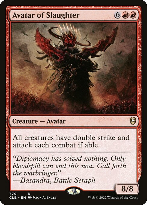 Avatar of Slaughter (779) [Commander Legends: Battle for Baldur's Gate]