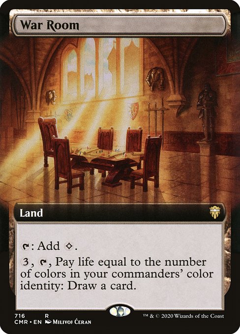 War Room (716) [Commander Legends] [Extended Art]