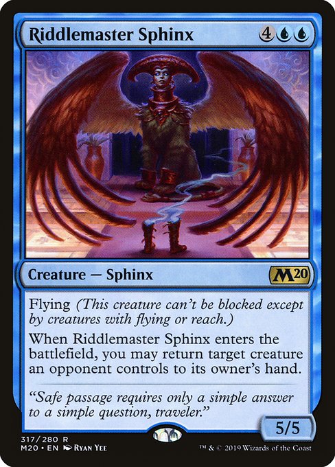 Riddlemaster Sphinx (317) [Core Set 2020]