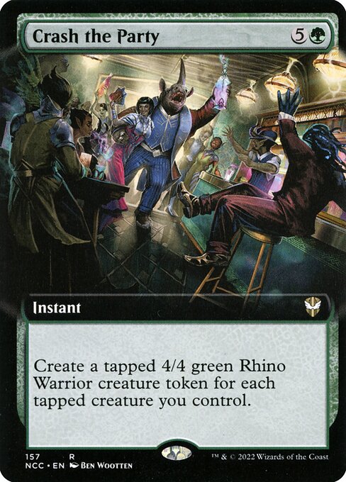 Crash the Party (157) [New Capenna Commander] [Extended Art]