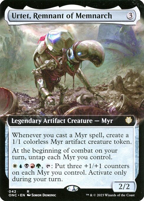 Urtet, Remnant of Memnarch (42) [Phyrexia: All Will Be One Commander] [Extended Art]
