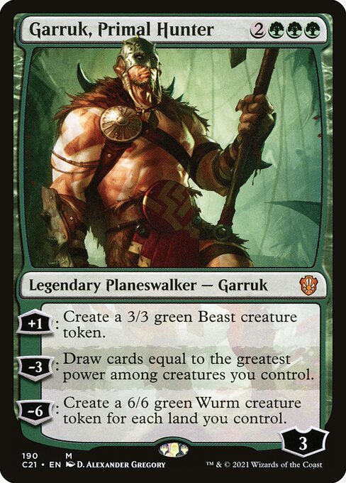 Garruk, Primal Hunter (190) [Commander 2021]
