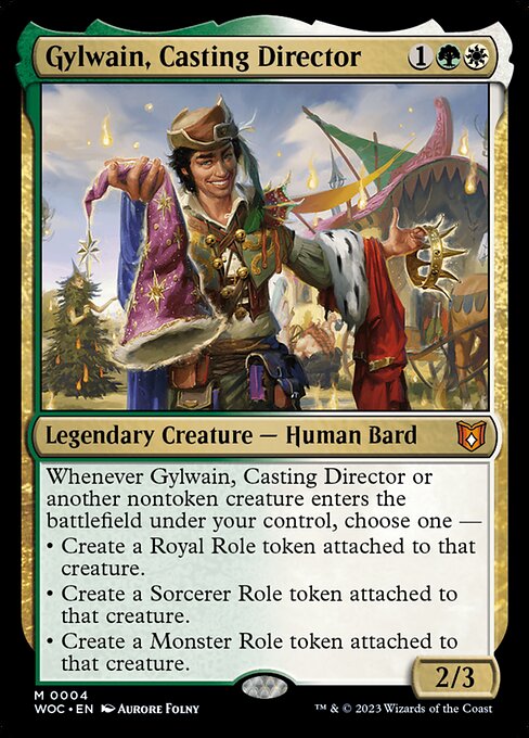 Gylwain, Casting Director (4) [Wilds of Eldraine Commander]