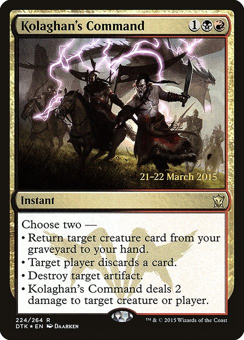 Kolaghan's Command (224s) [Dragons of Tarkir Promos]