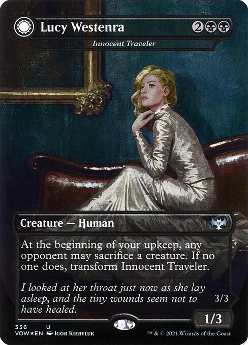 Innocent Traveler // Malicious Invader (336) [Innistrad: Crimson Vow] [Borderless]