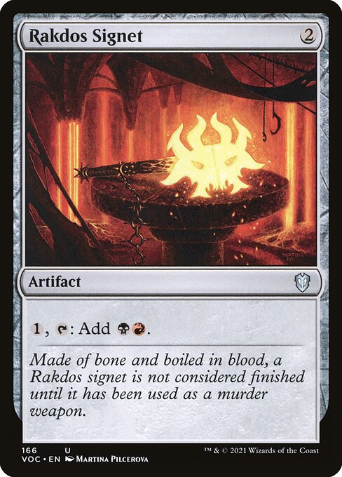 Rakdos Signet (166) [Crimson Vow Commander]