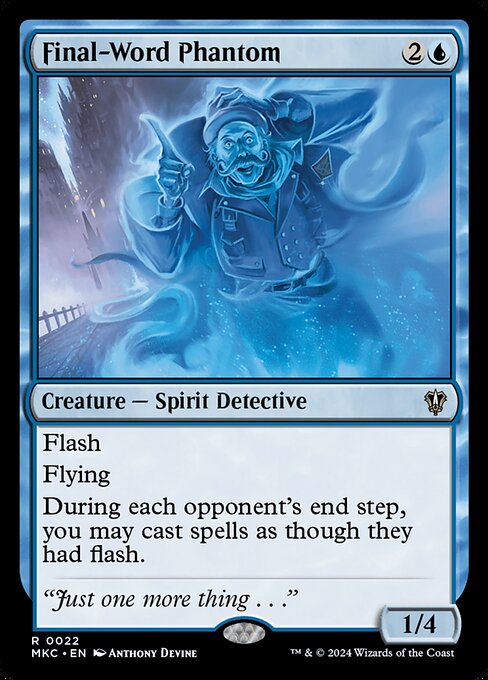 Final-Word Phantom (22) [Murders at Karlov Manor Commander]