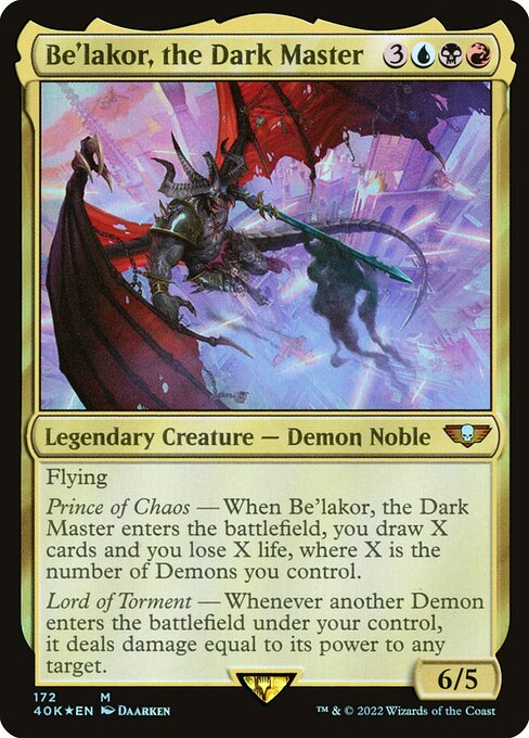 Be'lakor, the Dark Master (172) [Warhammer 40,000 Commander]