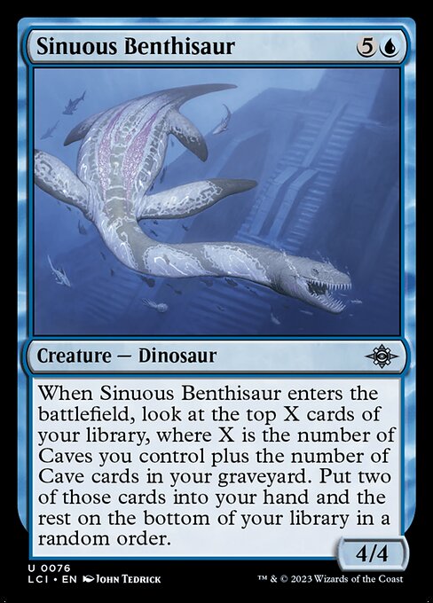 Sinuous Benthisaur (76) [The Lost Caverns of Ixalan]