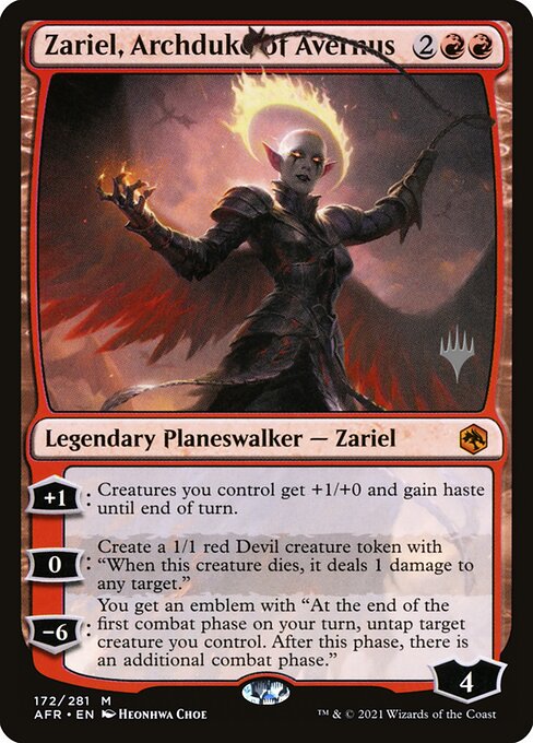 Zariel, Archduke of Avernus (172p) [Adventures in the Forgotten Realms Promos]