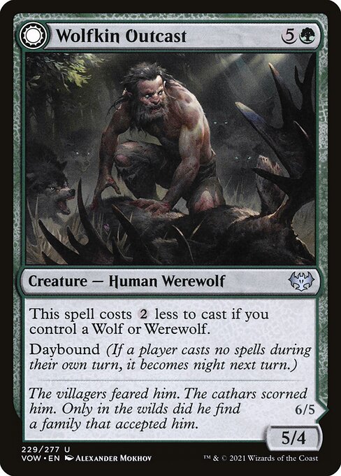Wolfkin Outcast // Wedding Crasher (229) [Innistrad: Crimson Vow]