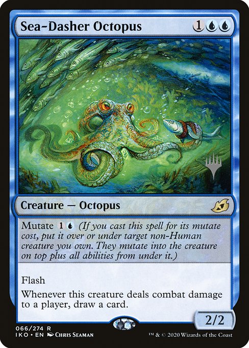 Sea-Dasher Octopus (66p) [Ikoria: Lair of Behemoths Promos]