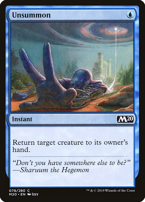 Unsummon (78) [Core Set 2020]