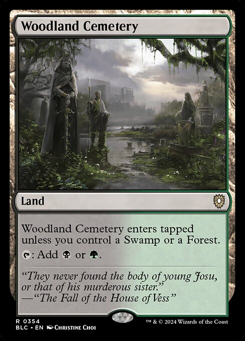 Woodland Cemetery (354) [Bloomburrow Commander]