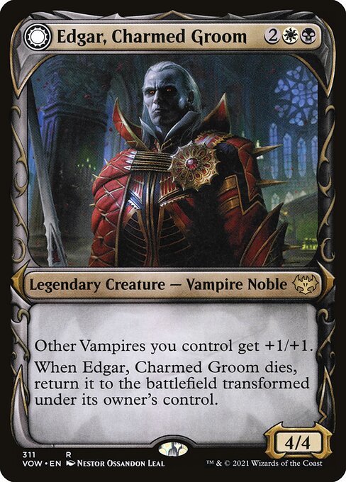 Edgar, Charmed Groom // Edgar Markov's Coffin (311) [Innistrad: Crimson Vow] [Showcase]