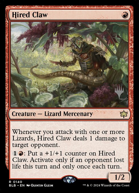 Hired Claw (140p) [Bloomburrow Promos]