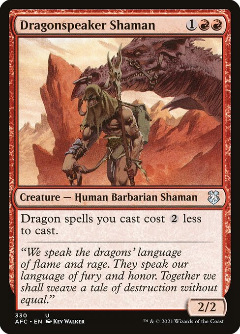Dragonspeaker Shaman (330) [Forgotten Realms Commander]