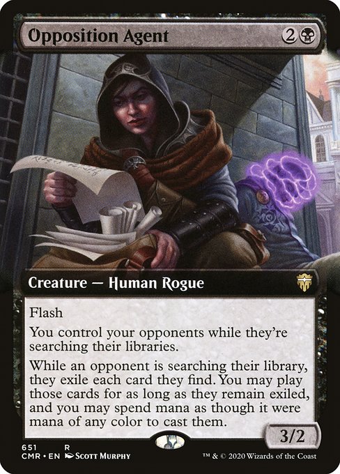 Opposition Agent (651) [Commander Legends] [Extended Art]